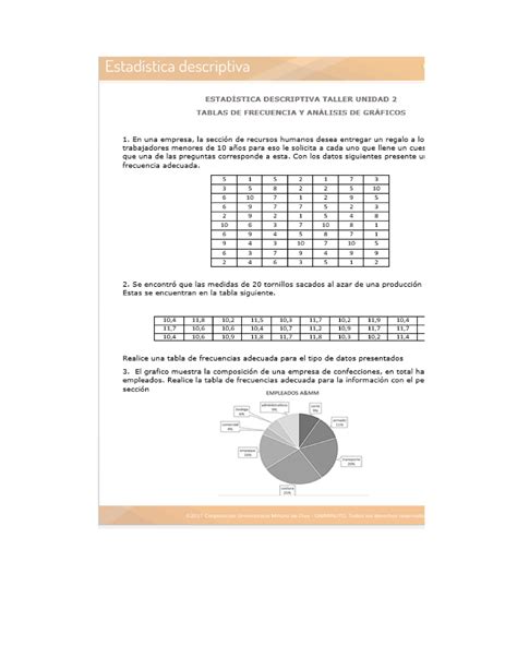 Taller Tabla De Frecuencia Estadistica Descriptiva Studocu