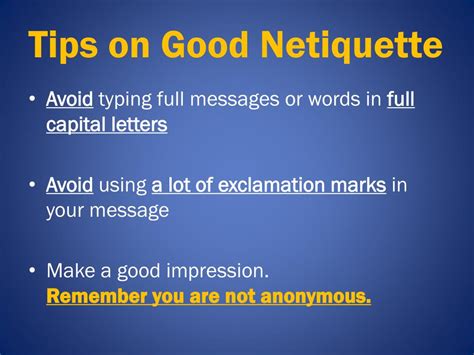 Examples of poor netiquette - vuzik