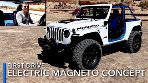 Driving Through Moab In The All-Electric Jeep Wrangler Magneto Concept