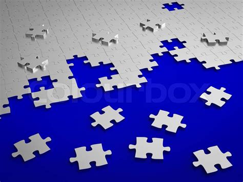 Jigsaw puzzle metal | Stock image | Colourbox