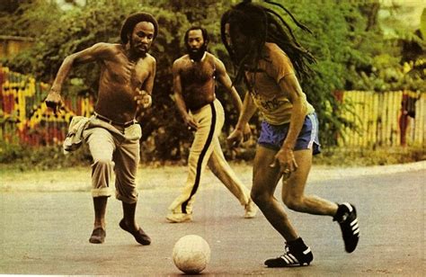 30 Candid Photographs Of Bob Marley Playing Football Vintage Everyday