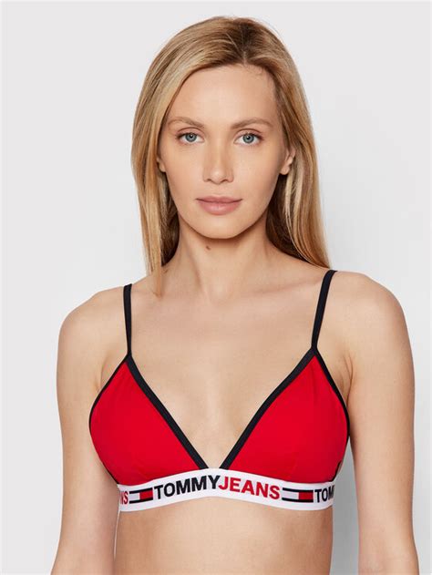 Tommy Jeans Bikini Oberteil UW0UW03351 Rot Modivo De