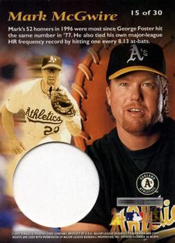 Pinnacle Mint Mark Mcgwire Trading Card Database