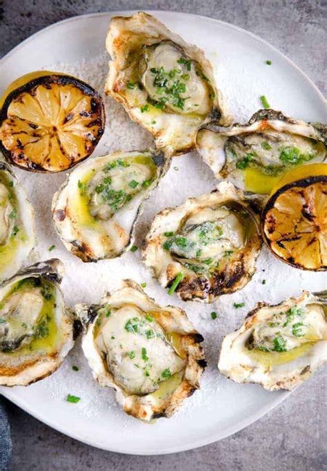 Grilled Oysters with White Wine Butter Sauce - Vindulge