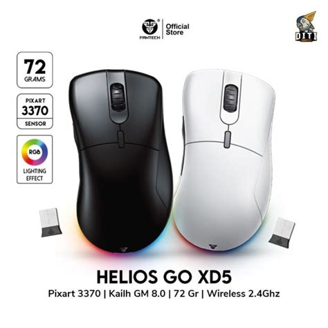 Fantech XD5 Helios GO Wireless RGB Gaming Mouse | Lazada Indonesia