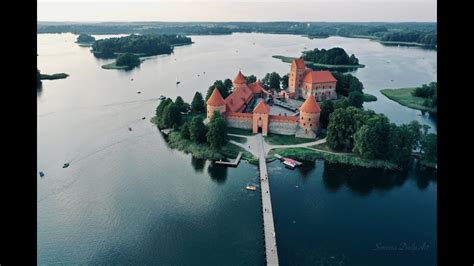 Trakai Ir Galvės Ežeras Trakai Castle And Galvė Lake Lithuanian Nature 4k Video Youtube