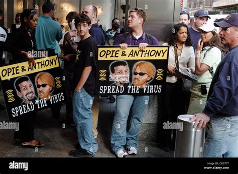 Fans wait as radio personalities Gregg "Opie" Hughes and Anthony Stock ...