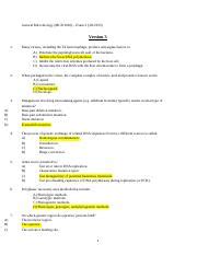 General Microbiology Exam 2 Version 3 Key General Microbiology MCB