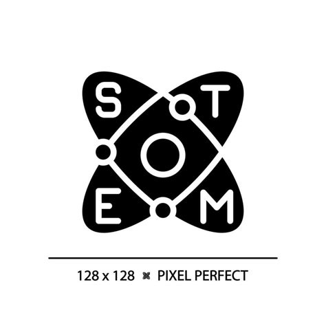 Education And Stem Pixel Perfect Black Glyph Icon Science Technology