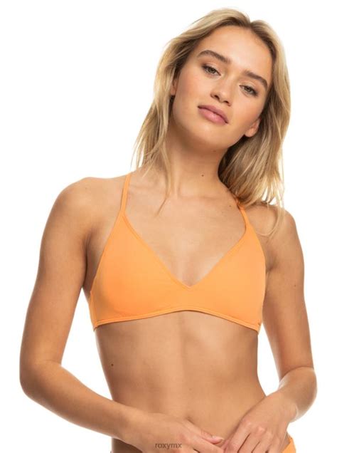 Roxy mujer top de bikini de triángulo clásico de playa 68XP0602