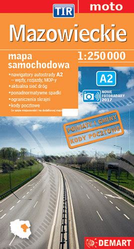 Mazowieckie Dla Zawodowc W Mapa Samochodowa Wydawnictwo