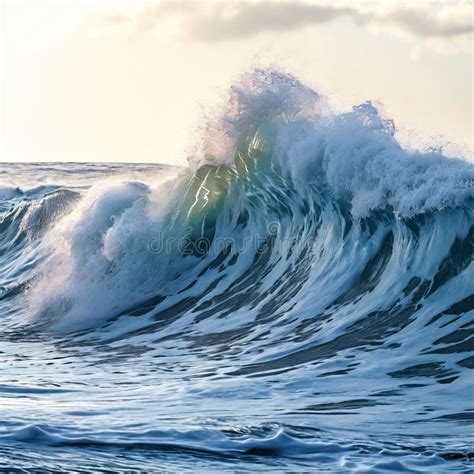 Tidal Wave Tidal Wave A Large And Powerful Ocean Wave Caused Y Stock