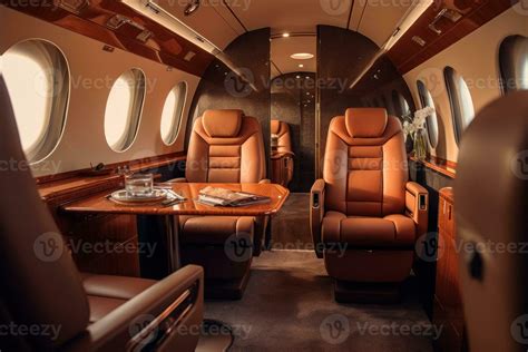 Luxury Private Jet Interior. Illustration AI Generative 25334269 Stock ...