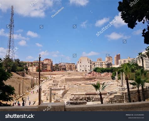 ancient roman ruins alexandria egypt stock photo  shutterstock