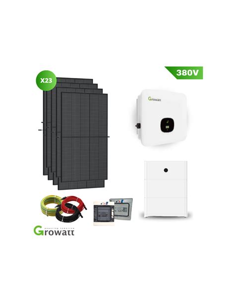 Kit Solaire Autoconsommation Avec Stockage Triphas Growatt Kw Ac