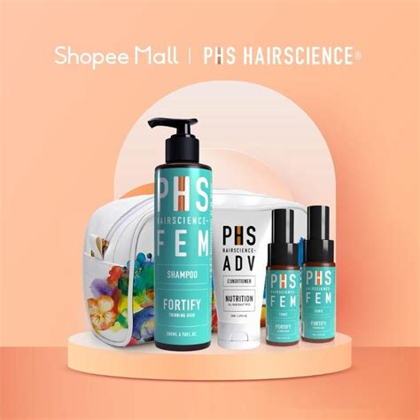 Phs Hairscience Fem Fortify Anti Hair Loss Set For Female Effective Hair Fall Control Hair