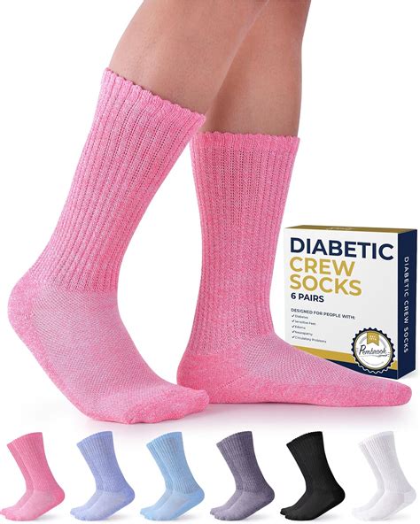 Pembrook Diabetic Socks For Men And Women Non Binding Socks Women