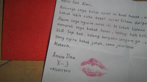 Contoh Surat Cinta Singkat Untuk Panitia Ospek