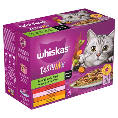 Whiskas Tasty Mix Chefs Choice En Sauce Multi Pas Cher