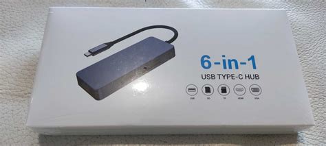 NOVO Adaptador USB C Hub 4K HDMI 6 Em 1 Para MacBook Pro Air Ramalde