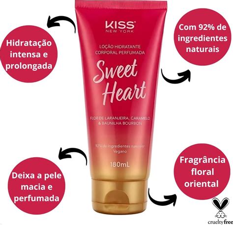 Loção Hidratante Corporal Kiss New York Sweet Heart Lcb02b 180ml