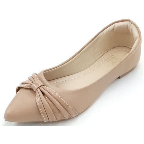 Sapatilha Verniz Tan Nude Cs Bico Fino Ceci Cal Ados Atacado De Cal Ados