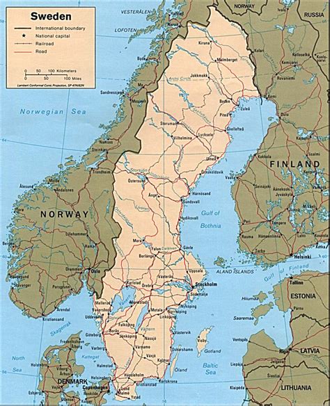 Maps Of Sweden Carte Monde Org