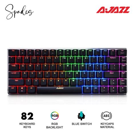 Ajazz Ak Keyboard Black Switch Blue Switch Keys Wired Mechanical