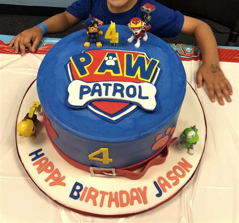 Paw Patrol 4th Birthday Cake