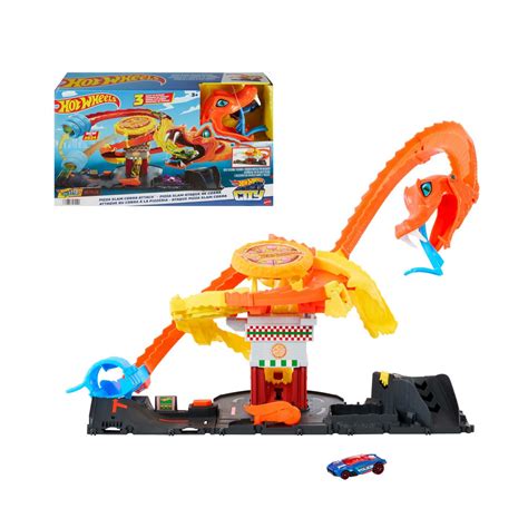 Pista Hot Wheels Juguete Ataque Cobra Vs Pizzer A
