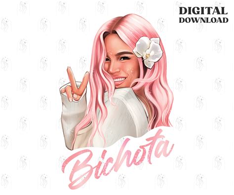 Karol G Pink New Album Cover Png For Bichota Season Fans For Etsy The