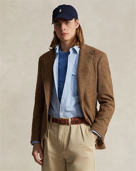 The Rl67 Herringbone Jacket For Men Ralph Lauren® Uk