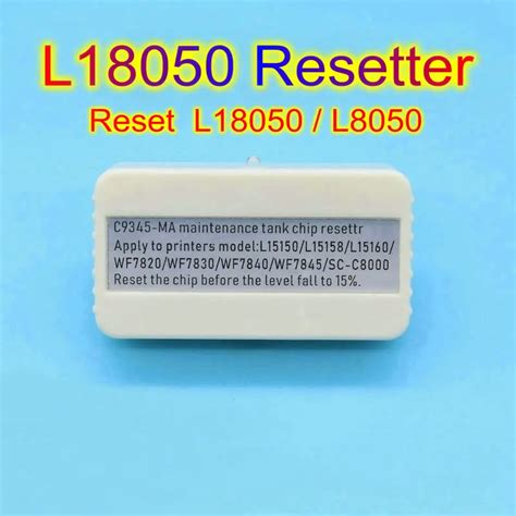 Resetter Para Epson L18050 C9345 L8050 Resetters Chip Para Epson L18050