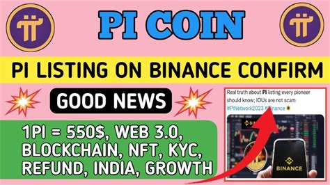 Pi Listing On Binance 💥🤩 Pi Network New Update Today Pi Network New