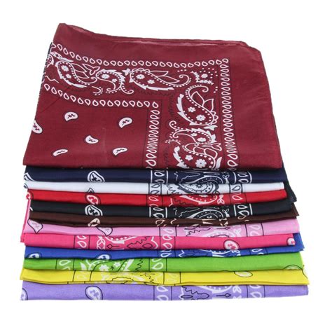 Buy Pcs Set Dozen Paisley Bandanas Cowboy Head Scarf Cowgirl