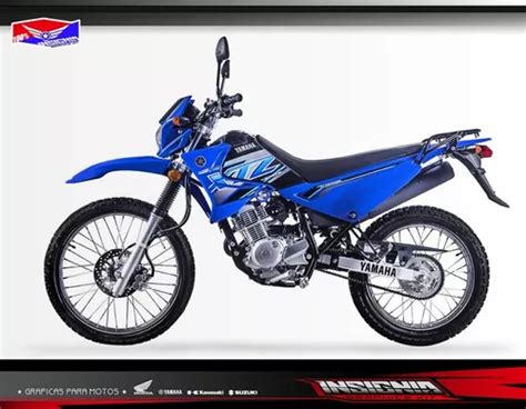 Calcos Yamaha Xtz Azul Insignia Calcos En Venta En