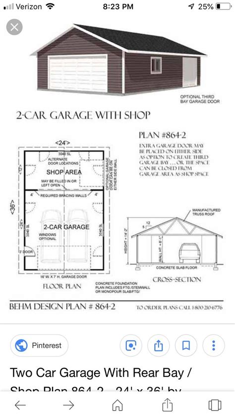 Pin By Clarence Stahlman On Garage Building Specs In 2024 Diy Garage