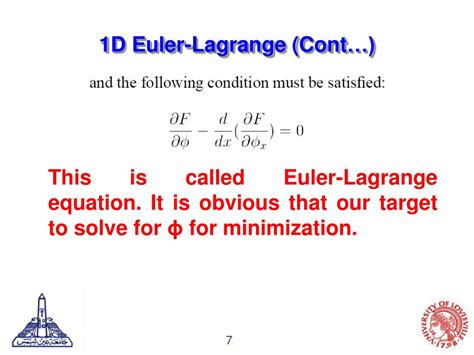 Ppt Calculus Of Variation And Euler Lagrange Equation Lecture 4