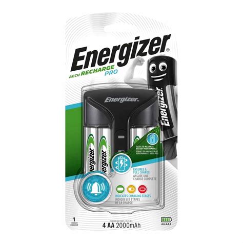 Energizer Chpro Recharge Pro With 4x Aa 2000mah Rechargeable Batteries