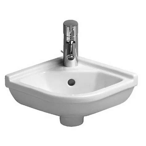 White Duravit 075244 430 Mm Starck 3 Corner Model Handrinse Basin At