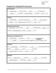 Guide to Formulating PICOT Questions in Healthcare | Course Hero