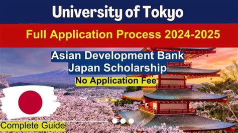 University Of Tokyo Adb Scholarship 2025 In Japan Fully Funded