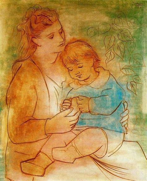 Artwork Made By Pablo Picasso Mother And Child 1922 There Is A