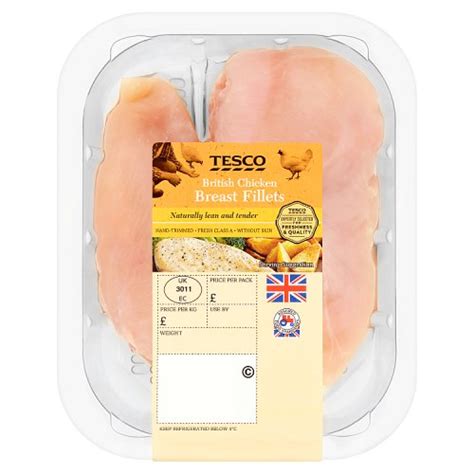 Tesco British Chicken Breast Fillets 250g Really Good Culture