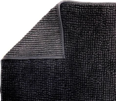 Lucy S Living Luxe Badmat POL Black 50 X 80 Cm Zwart Badkamer Mat