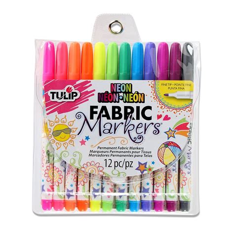 Buy the Tulip® Permanent Fabric Markers, Neon at Michaels.com. Add ...