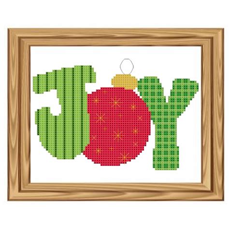 Christmas Joy Cross Stitch Pattern Pdf File Instant Etsy