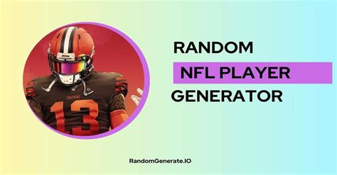 Random NFL Player Generator