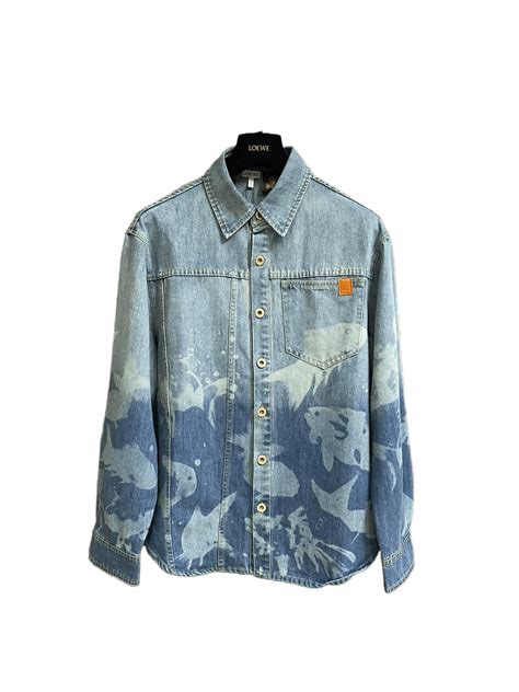 Veste En Jean Imprim E Poissons Loewe Mafoi Shop V Tements Et