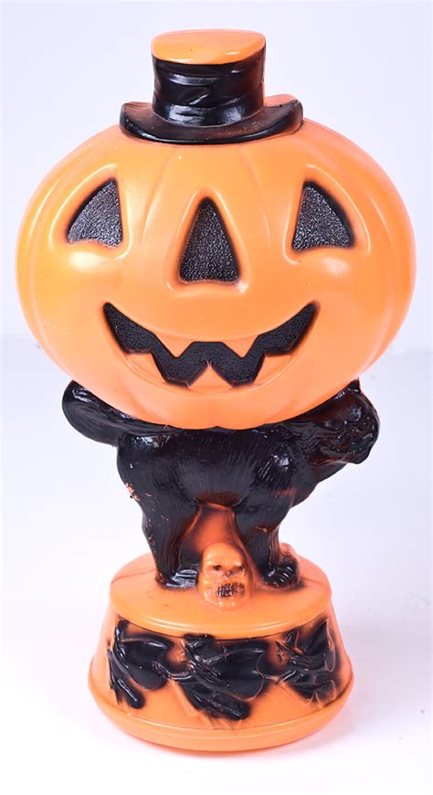 Le Chat Noir Boutique Empire Blow Mold Halloween Pumpkin Light With